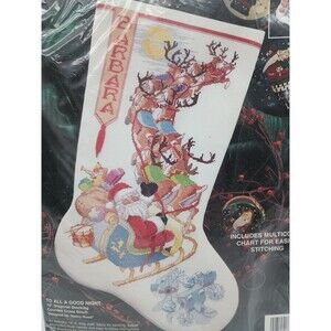 bucilla cross stitch kit 83225 Stocking To All A Good Night